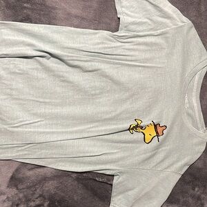 Light Gray T-Shirt with Yellow Graphic